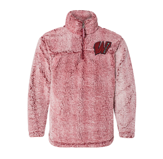 EMBROIDERED Unisex Fleece Quarter-Zip Pullover with Wayne Hills Logo