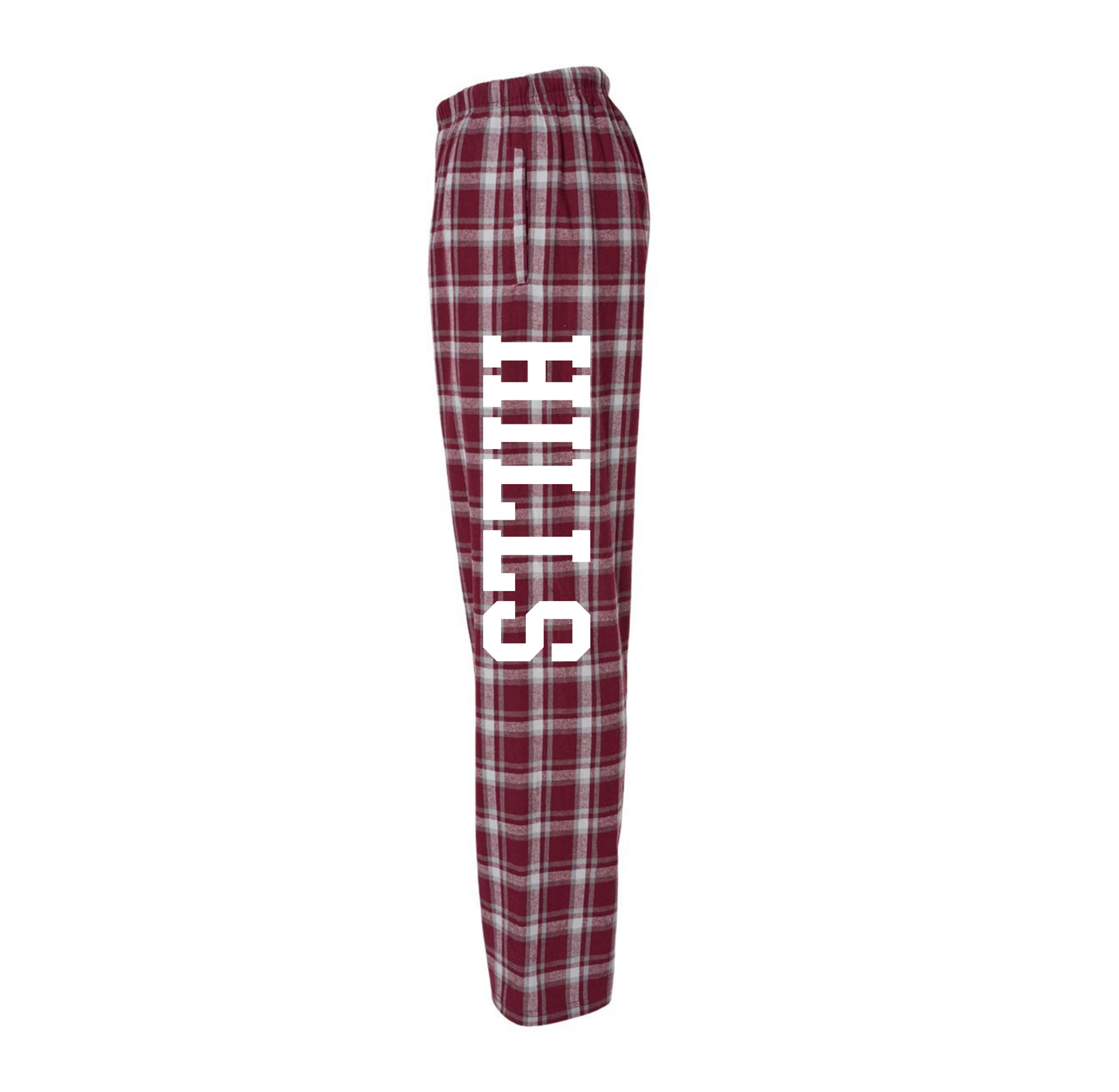 Boxercraft Men's Flannel with Wayne Hills Logo front leg