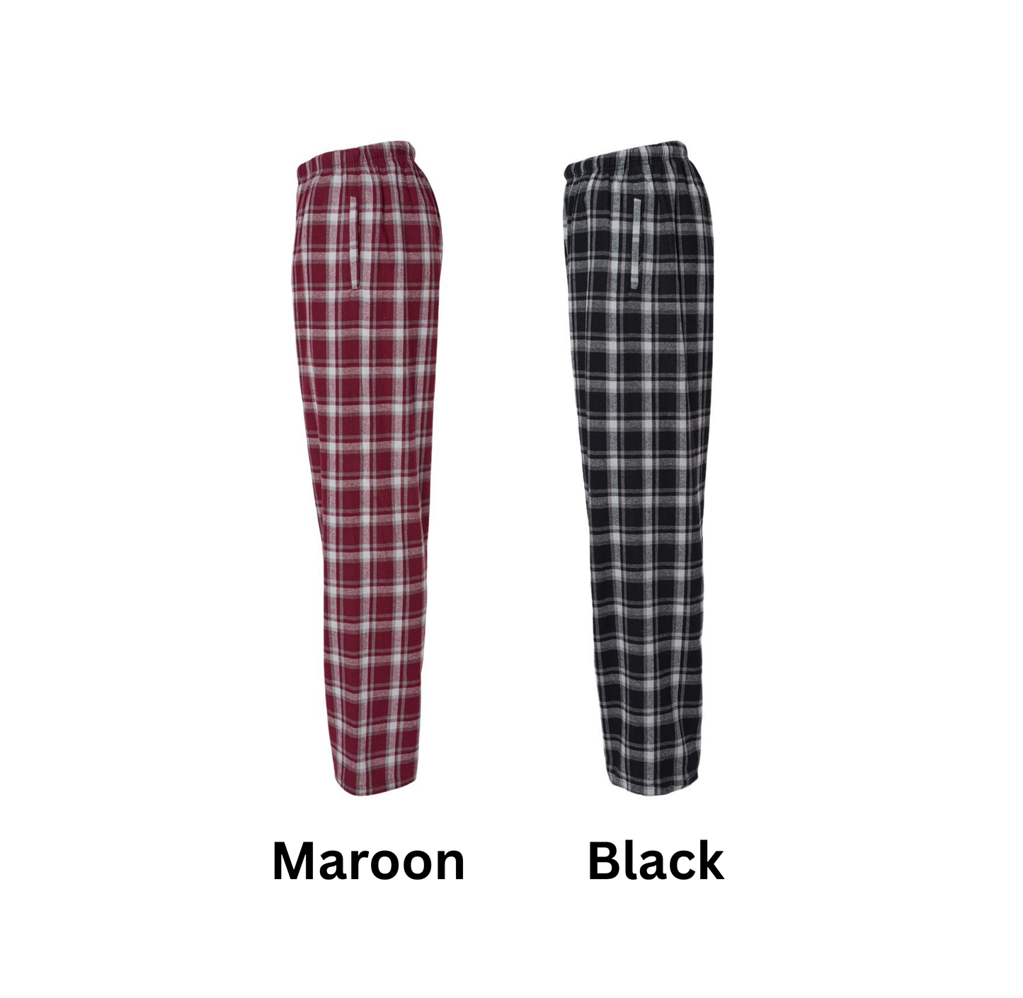 Boxercraft Men's Flannel with Wayne Hills Logo front leg