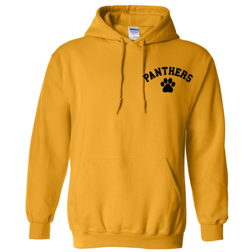 EMBROIDERED Panthers Left Chest Logo Hoodie - ADULT