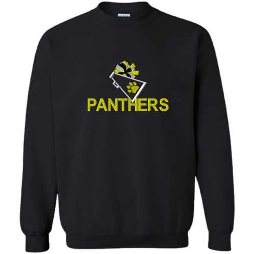 EMBROIDERED Panthers Cheer Crewneck - YOUTH