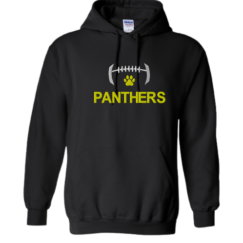 EMBROIDERED Panthers Football Hoodie - ADULT