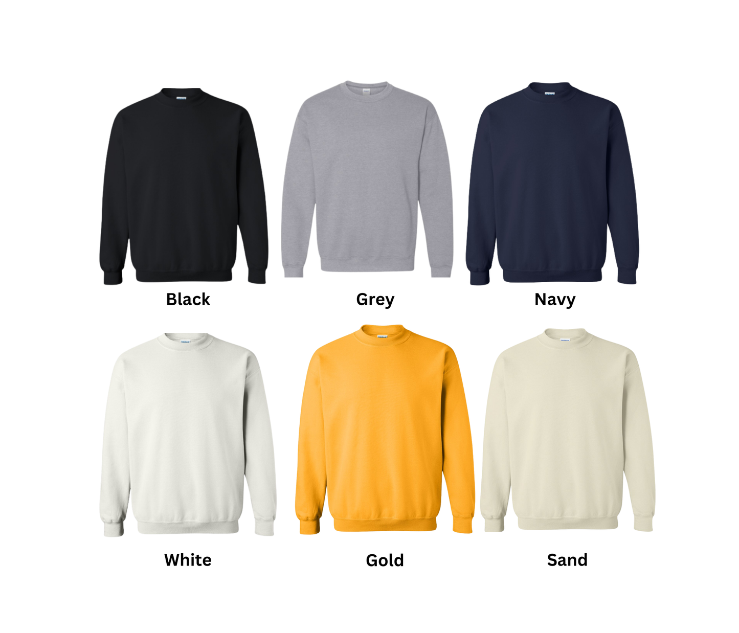 Wolfpack Crewneck Sweatshirt – "Wolfpack" Basketball Script Glitter Front Design - Adult