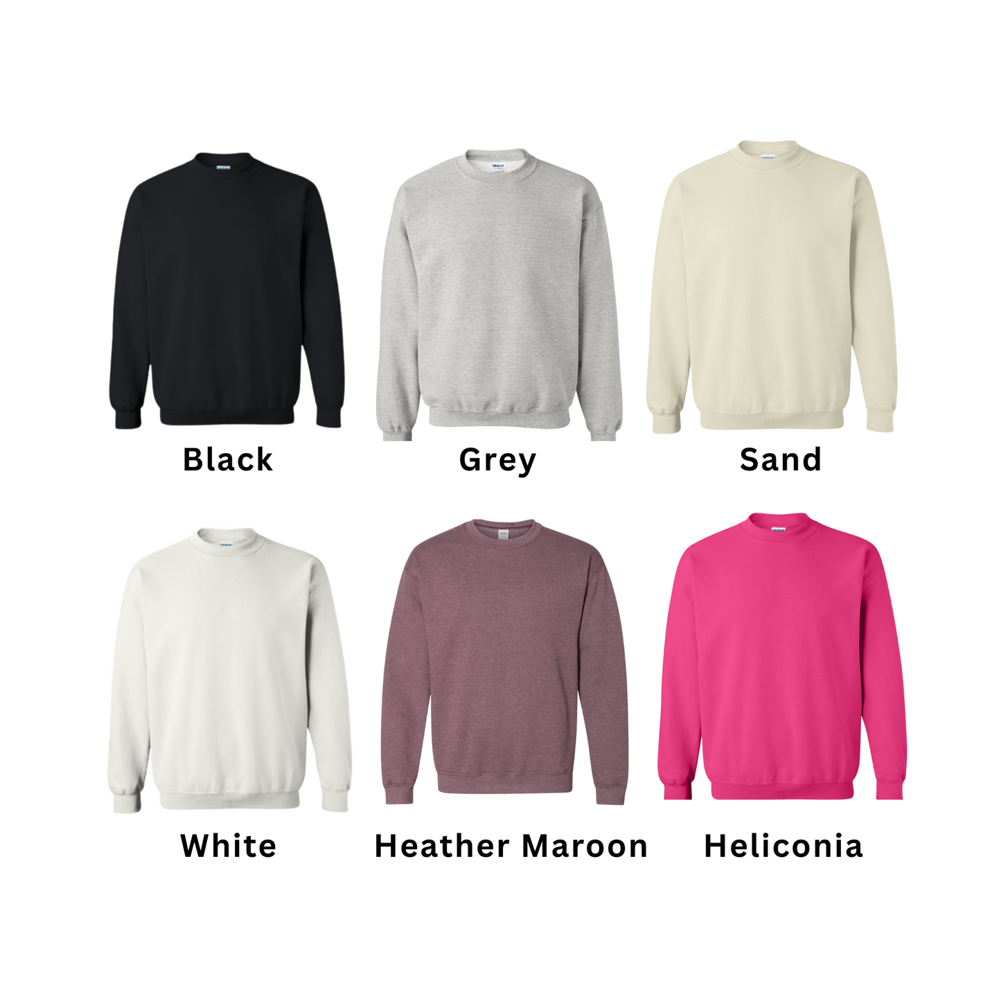 Wayne Hills Crewneck Sweatshirt – “HILLS” Swoosh Front Design (Baseball Option, Name on Back – Optional)