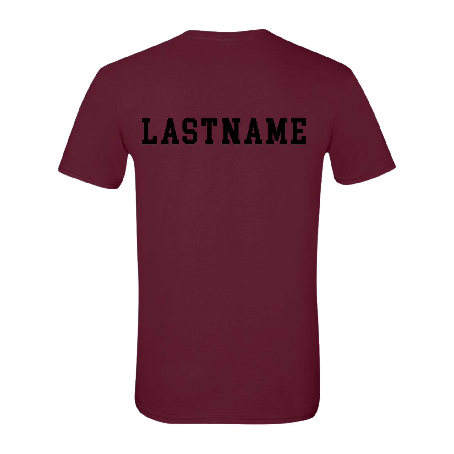 Wayne Hills T-Shirt – “HILLS” Swoosh Front Design (Baseball Option, Name on Back – Optional)