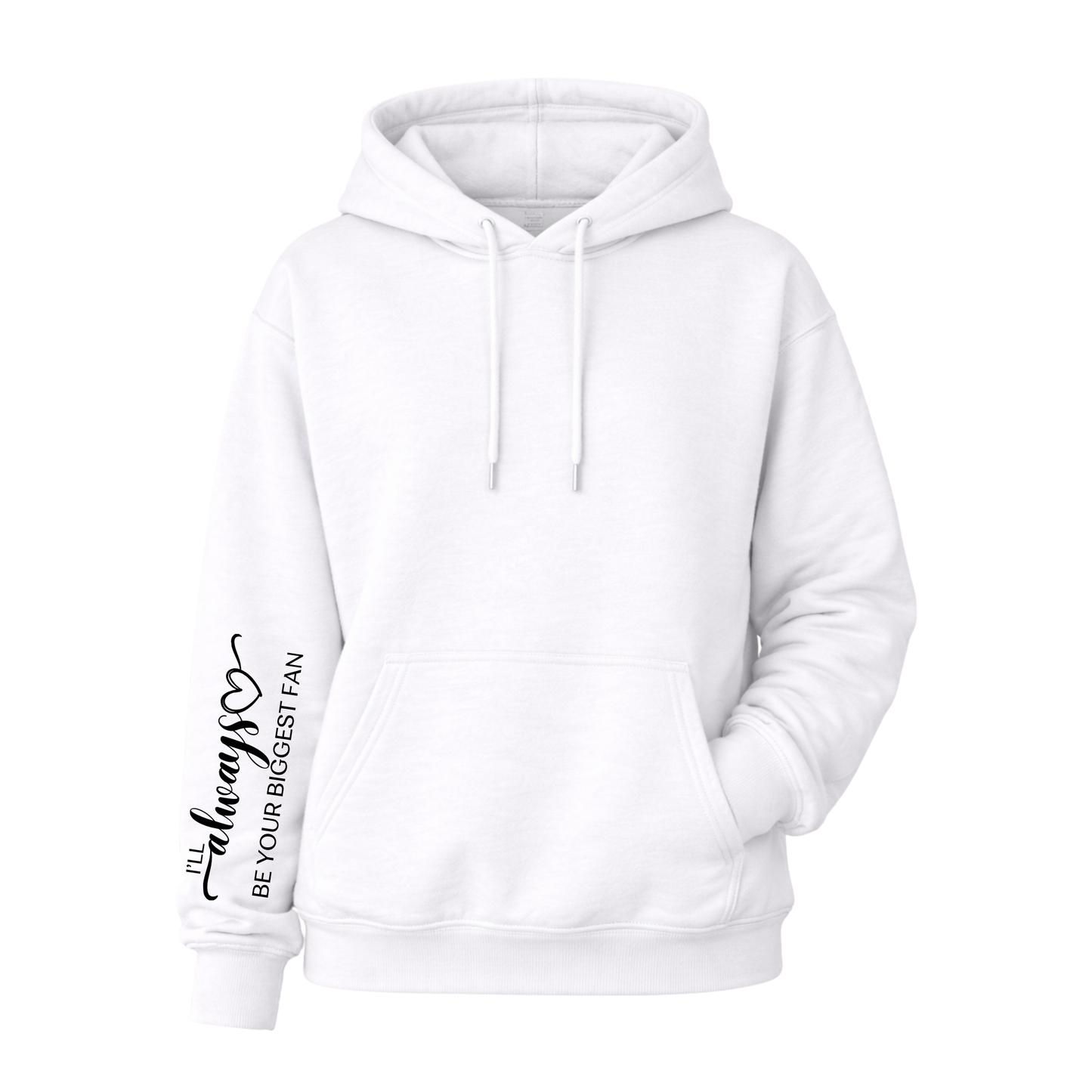 Wayne Hills Hooded Sweatshirt – Flag+Baseball Player (Name or Number + Sleeve Option)