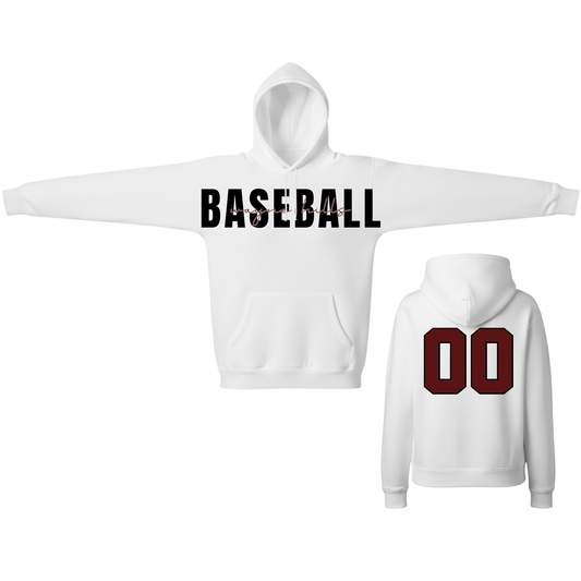 Wayne Hills BASEBALL Hoodie –(Number on Back Optional)