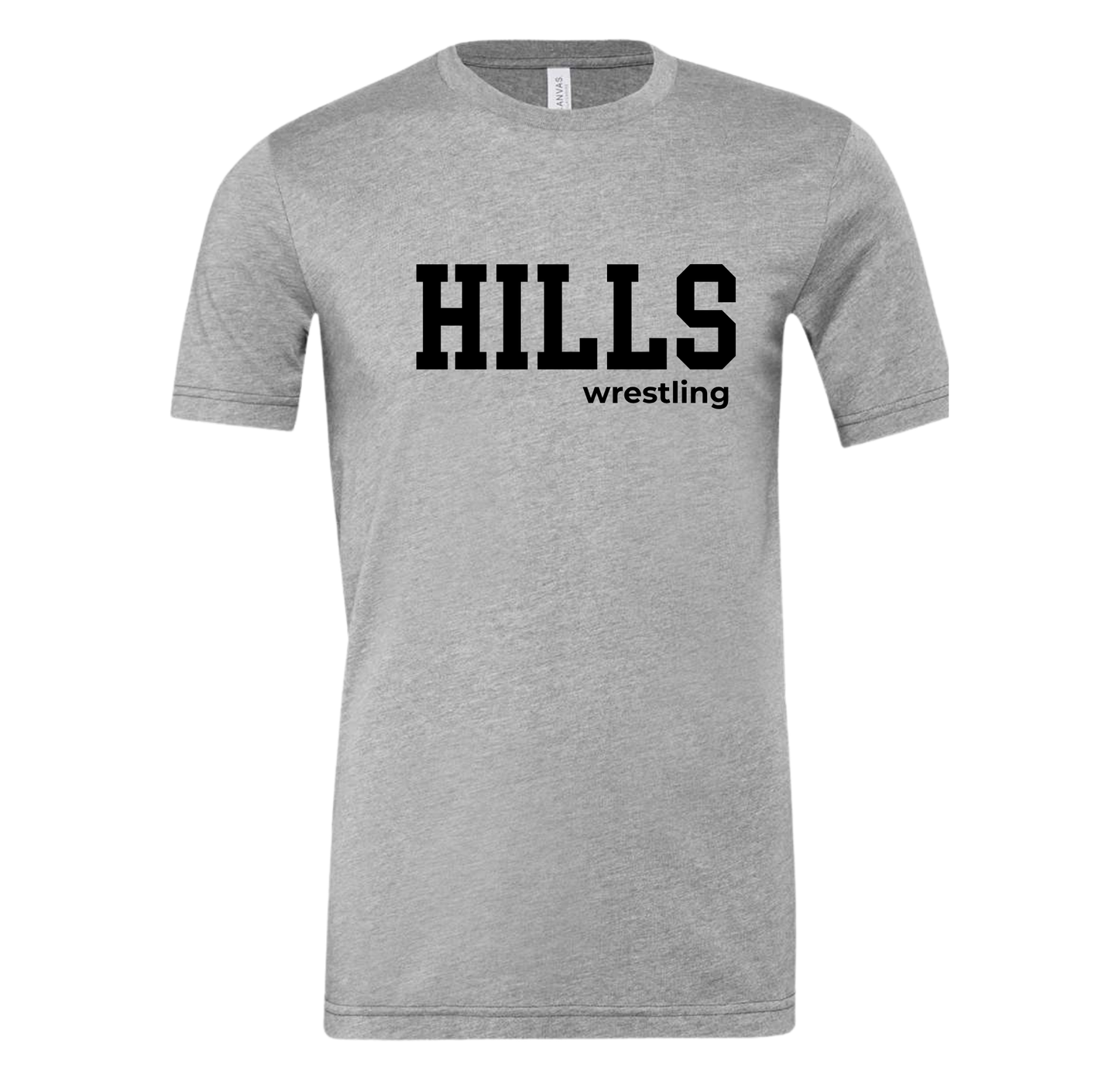 Wayne Hills Bella+Canvas Unisex T-shirt- “HILLS” Front Design