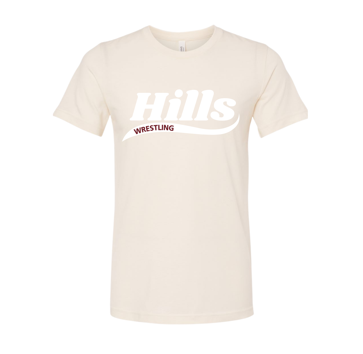 Wayne Hills Bella+Canvas Unisex T-shirt- “HILLS” Swoosh Front Design