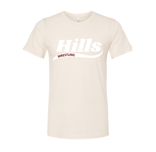 Wayne Hills Bella+Canvas Unisex T-shirt- “HILLS” Swoosh Front Design