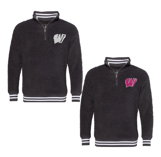 Wayne Hills Sherpa Fleece Quarter-Zip Pullover – Embroidered Logo