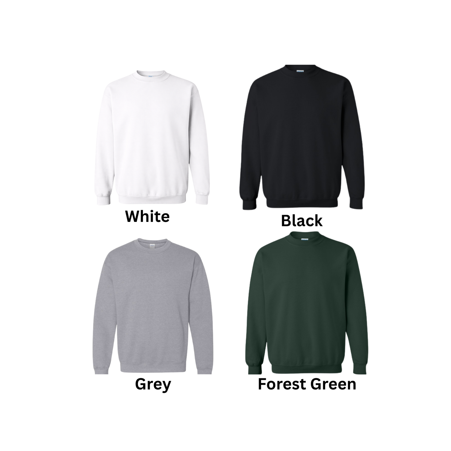 Hornets Crewneck Sweatshirt – “HORNETS” Front Design (Back Number – Optional)