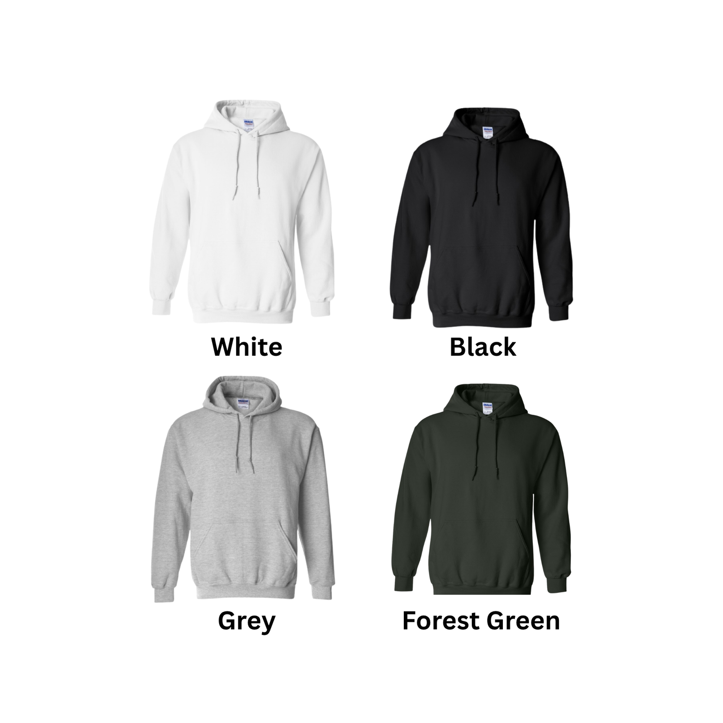 Hornets Hooded Sweatshirt – “HORNETS” Front Design (Back Number – Optional)