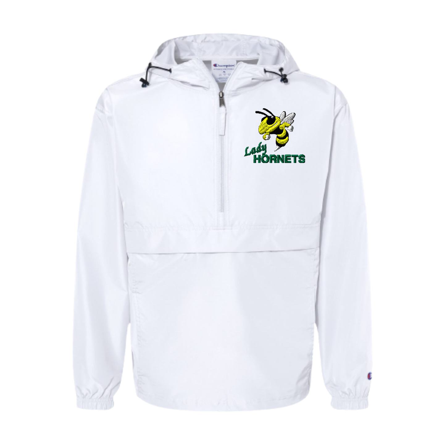Lady Hornets Packable Quarter-Zip Jacket – Embroidered Left-Chest Logo (Champion)-(Logo Options)