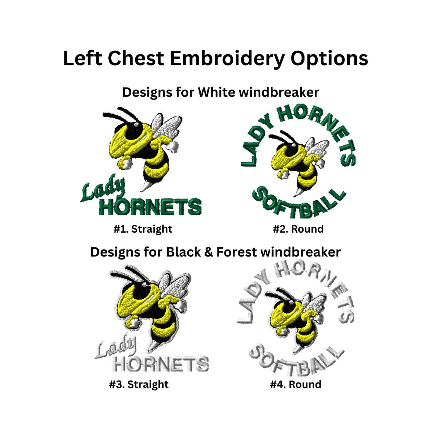 Hornets Packable Quarter-Zip Jacket – Embroidered Left-Chest Logo (Champion)-(Logo Options)