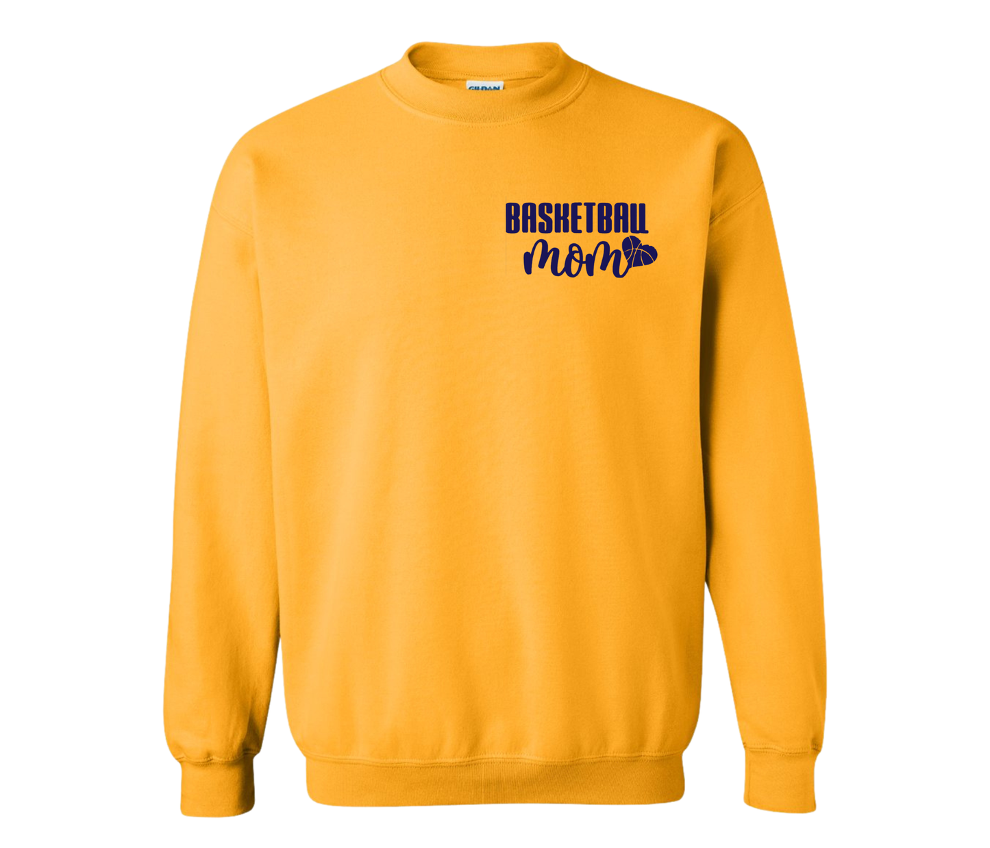 Wolfpack Crewneck– Embroidered Basketball Mom Logo - Adult