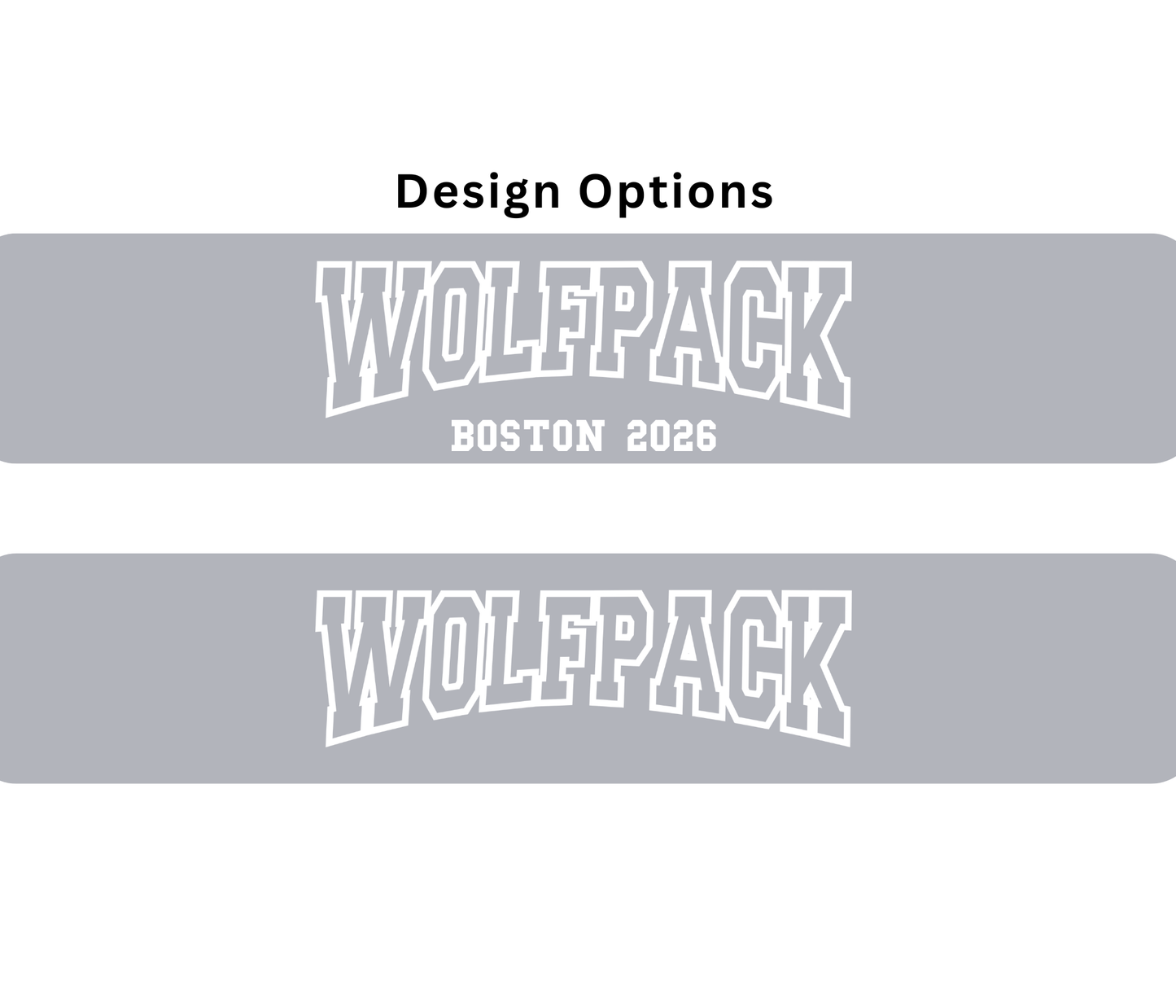 Wolfpack Hoodie – “WOLFPACK” Front,  Logo Hood Print - Youth (Number on Sleeve – Optional)