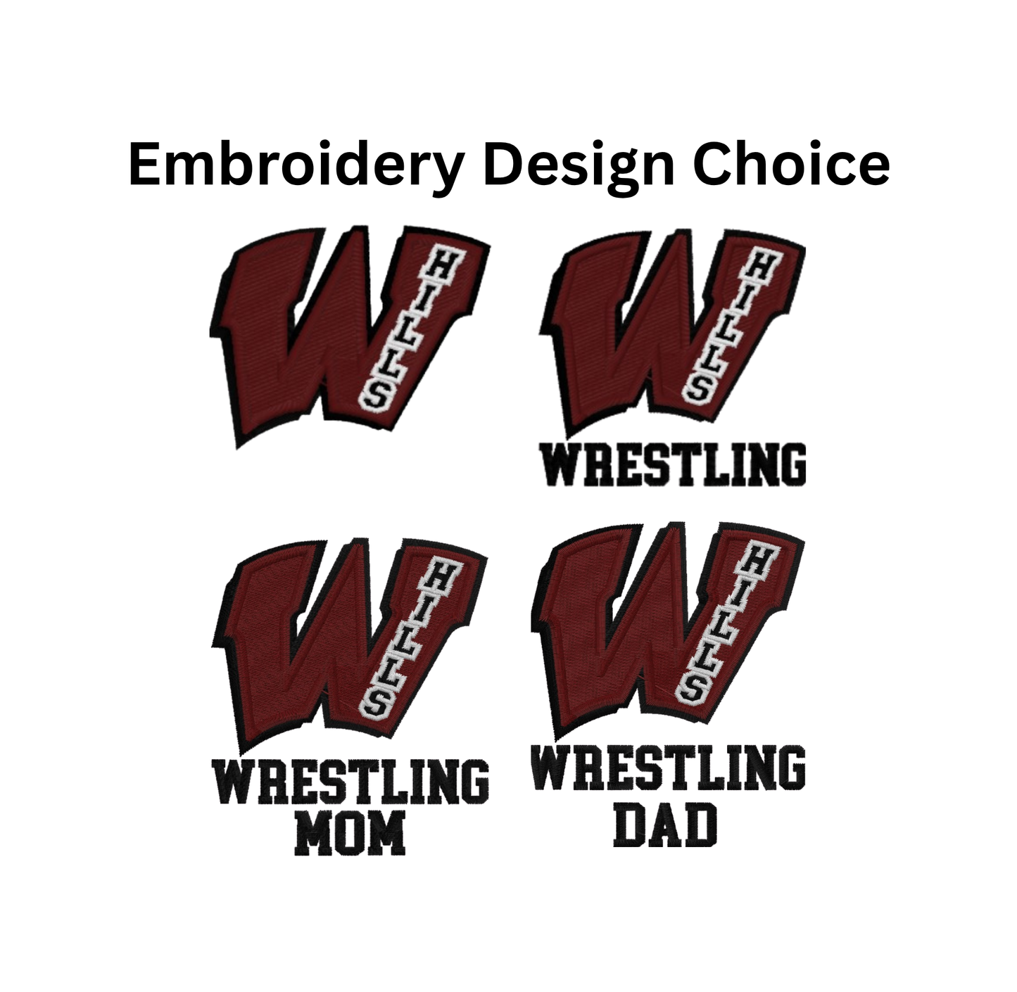 Wayne Hills Sherpa Fleece Quarter-Zip Pullover – Embroidered Left-Chest Logo (Options)