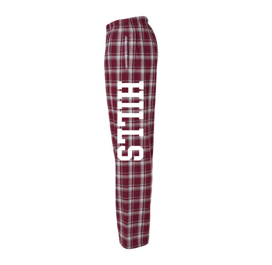 Boxercraft Men's Flannel with Wayne Hills Logo front leg