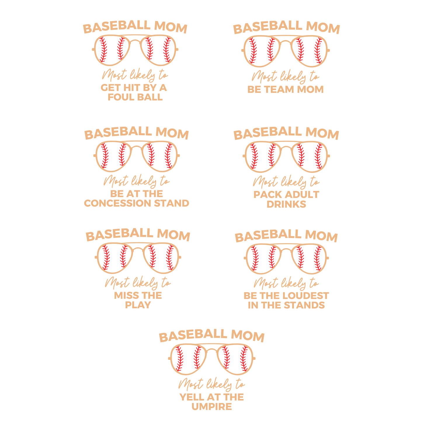 Funny Baseball Mom Collection – Tank – "Choice of Phrase"