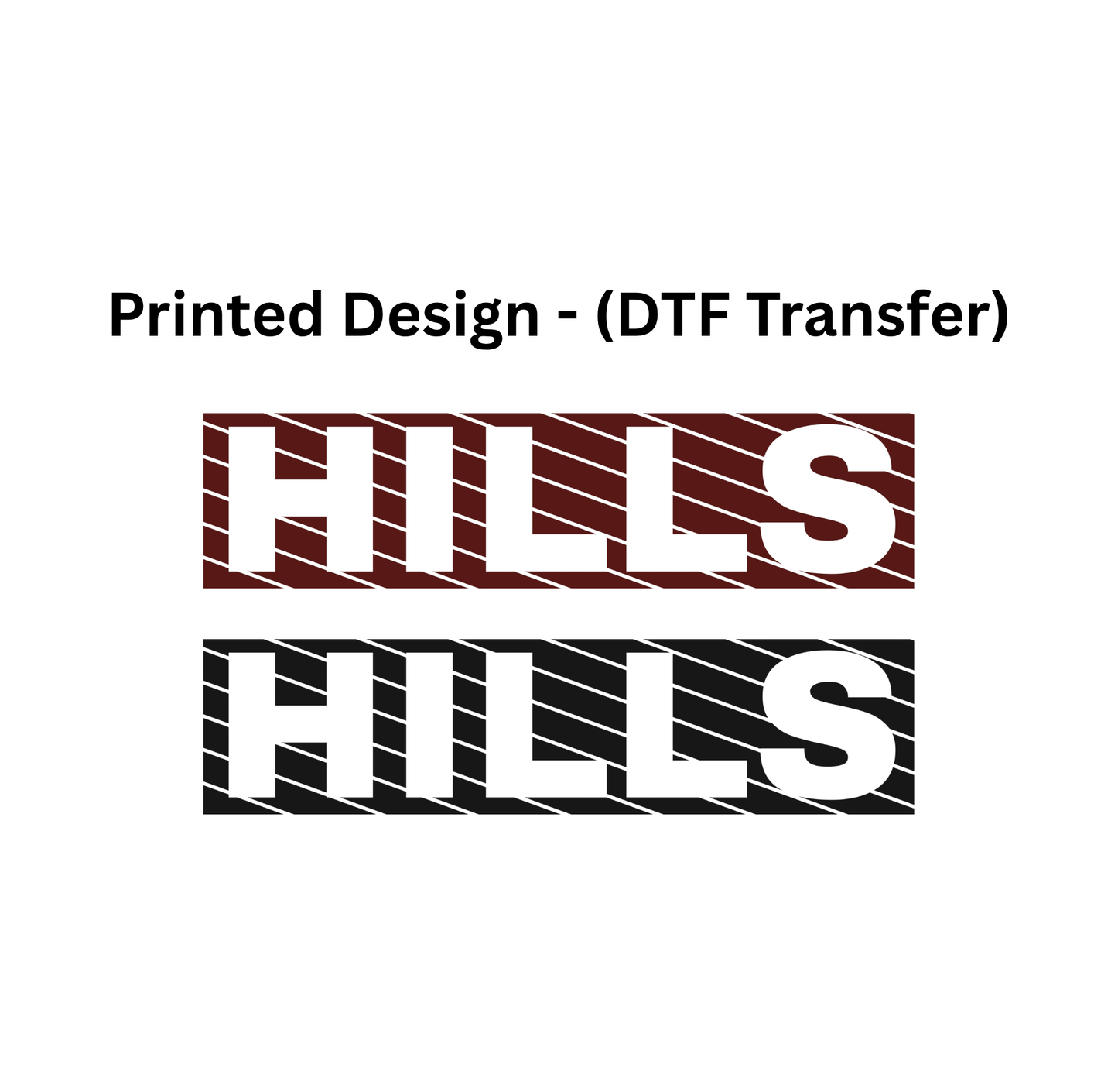 Wayne Hills  Performance T-Shirt – Printed "HILLS" -Striped Block