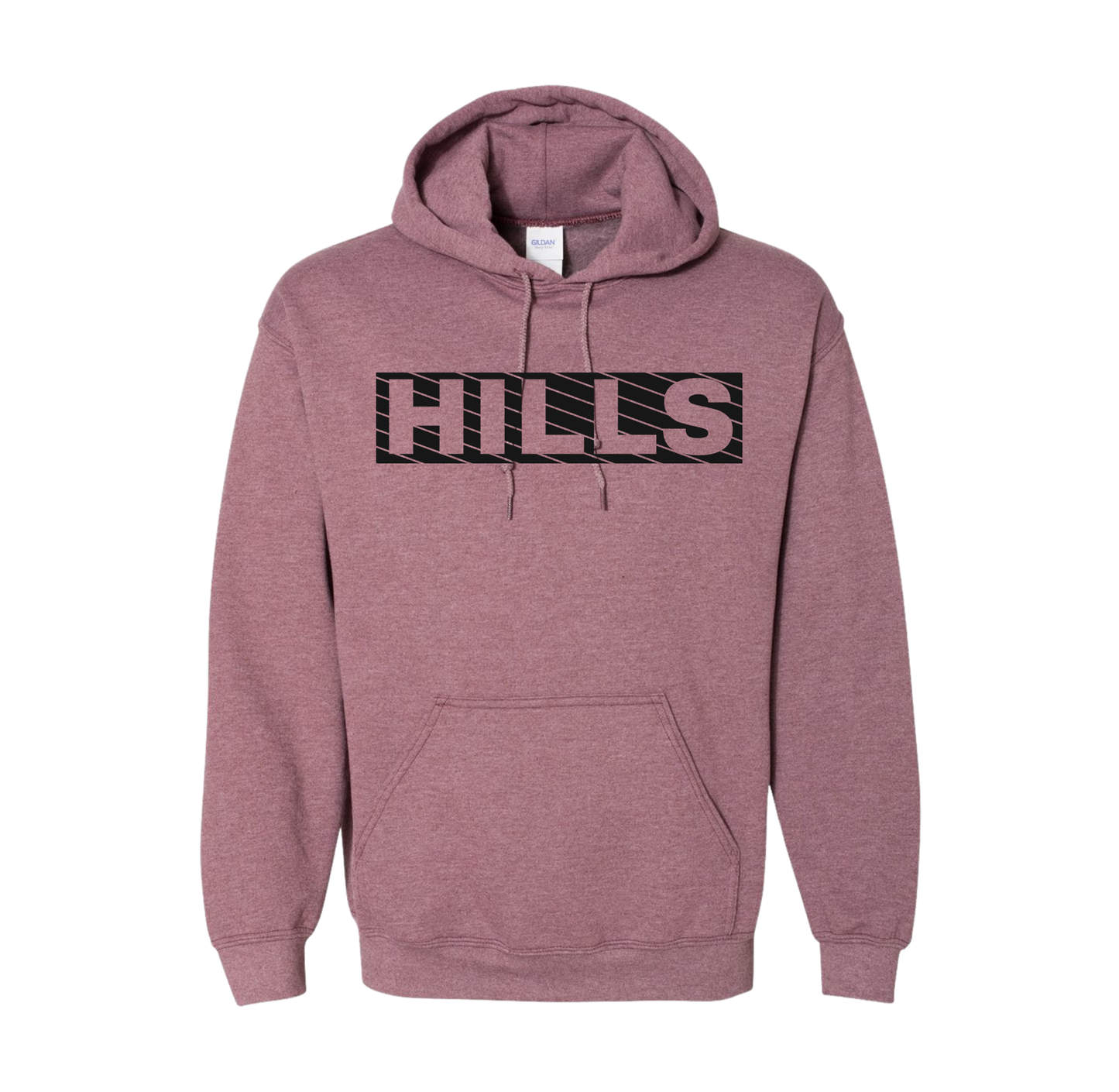 Wayne Hills Hoodie – Printed "HILLS" -Striped Block