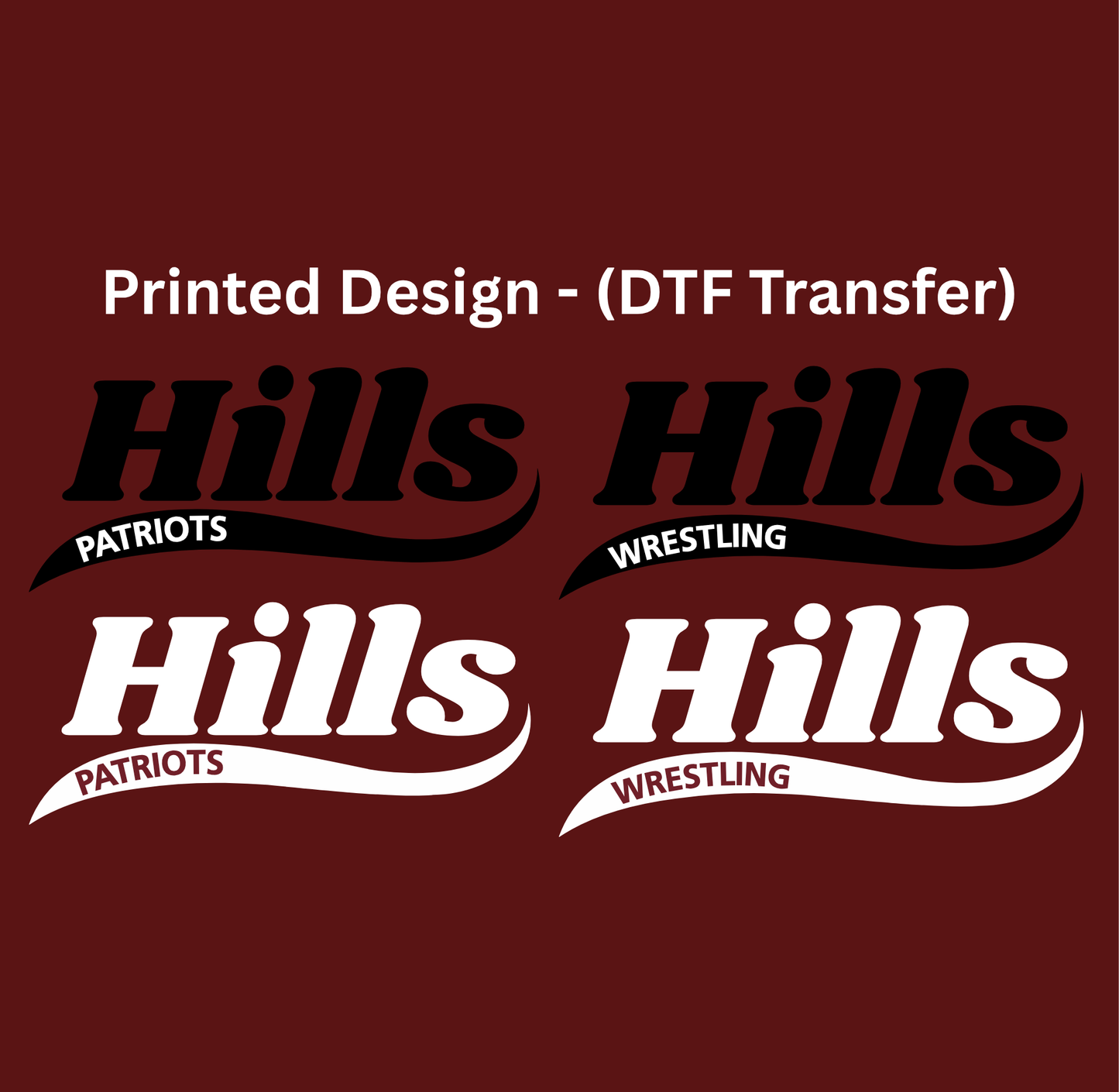 Wayne Hills Bella+Canvas Unisex T-shirt- “HILLS” Swoosh Front Design