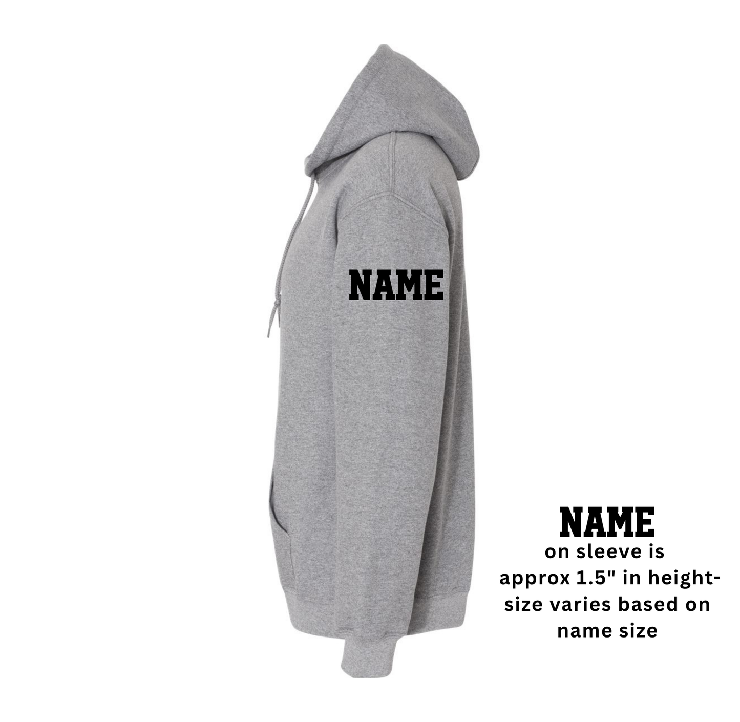 Wayne Hills Wrestling Hoodie – “WRESTLING” Back Design –(Name on Sleeve – Optional)