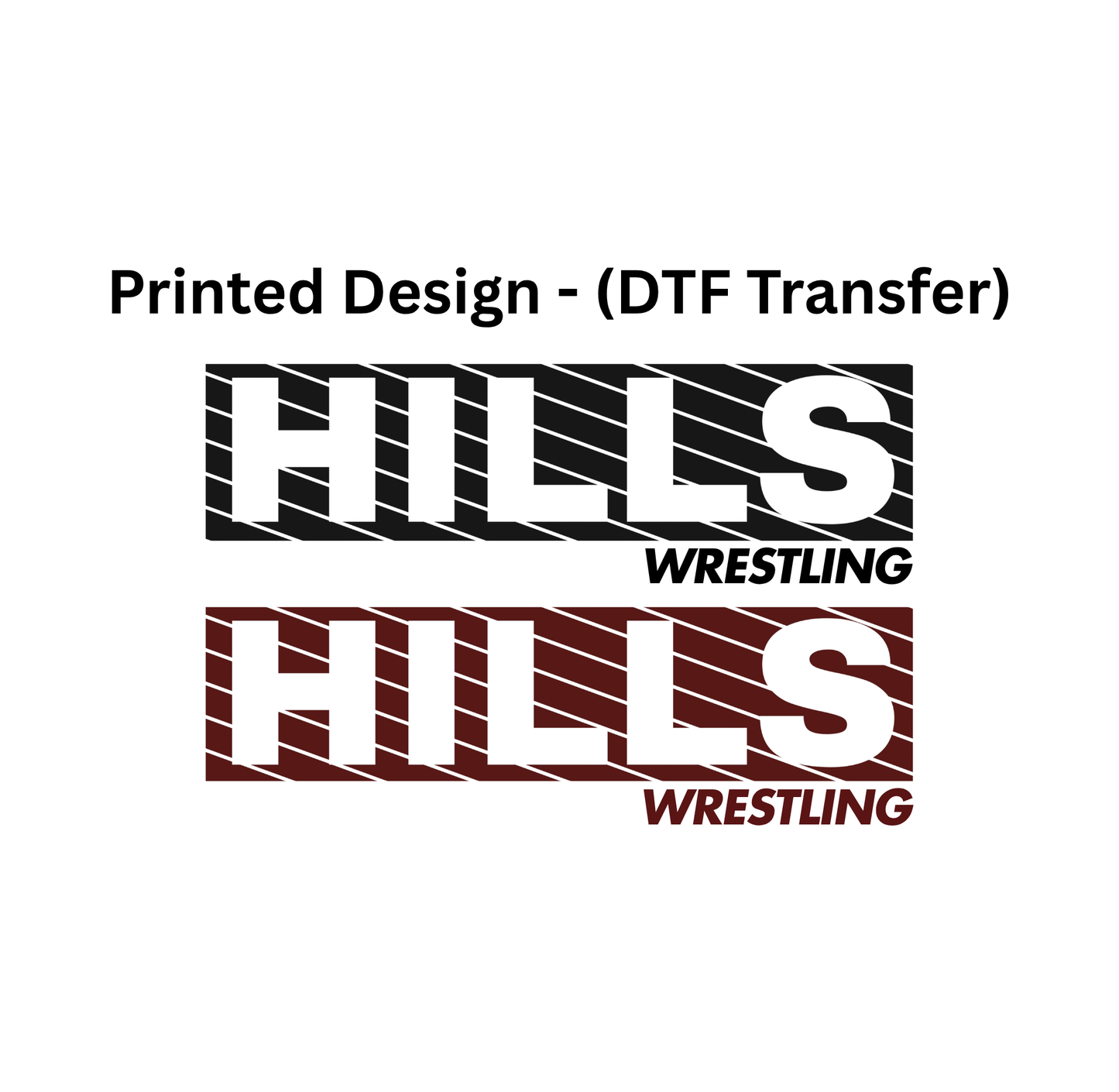 Wayne Hills Performance T-Shirt – Printed "HILLS" -Striped Block