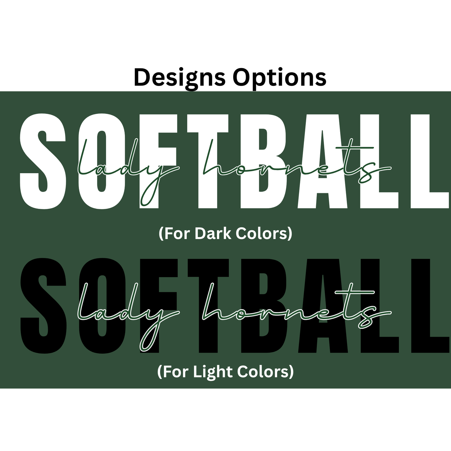 Lady Hornets SOFTBALL Crewneck –(Number on Back Optional)