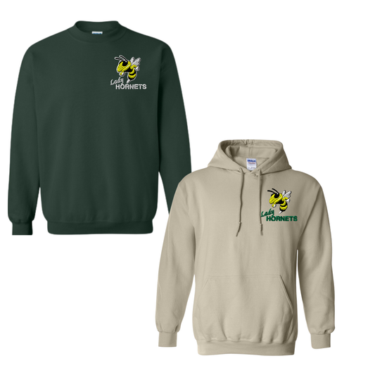 Hornets Sweatshirt – Embroidered Hornets Left Chest Logo