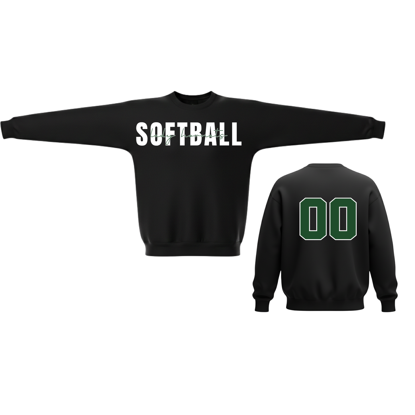 Lady Hornets SOFTBALL Crewneck –(Number on Back Optional)