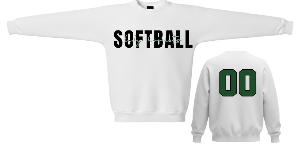 Lady Hornets SOFTBALL Crewneck –(Number on Back Optional)