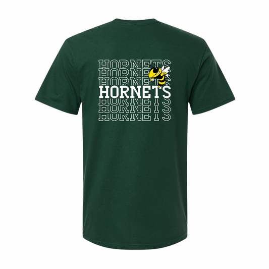 Hornets T-Shirt – Stacked HORNETS Back Design