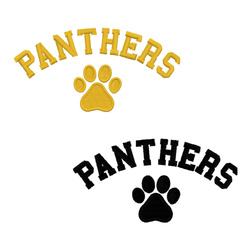 EMBROIDERED Panthers Left Chest Logo Crewneck - YOUTH