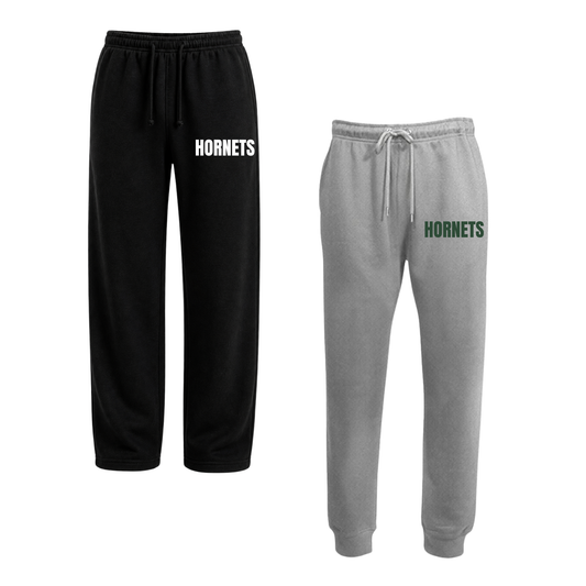 Hornets Men’s Sweatpants – “HORNETS” Front Leg Design (Style Options)