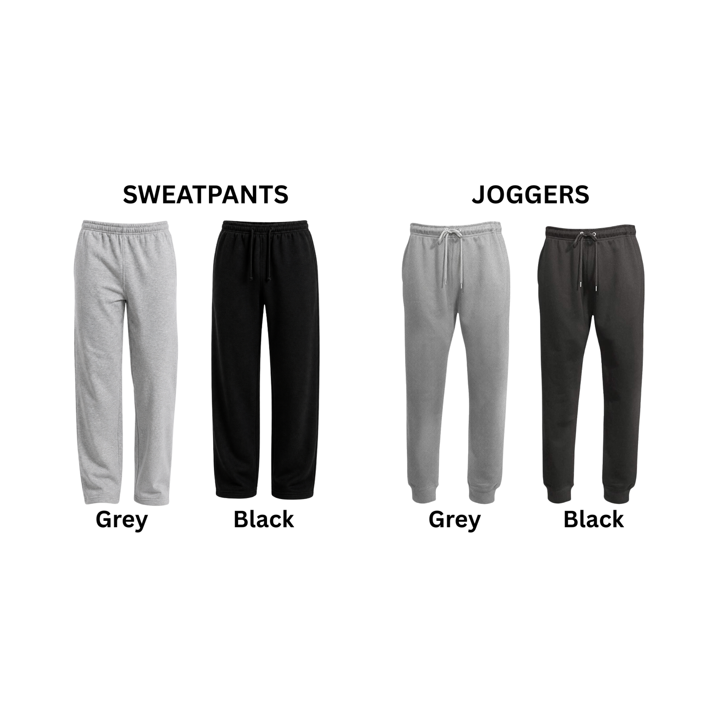 Hornets Men’s Sweatpants – “HORNETS” Front Leg Design (Style Options)
