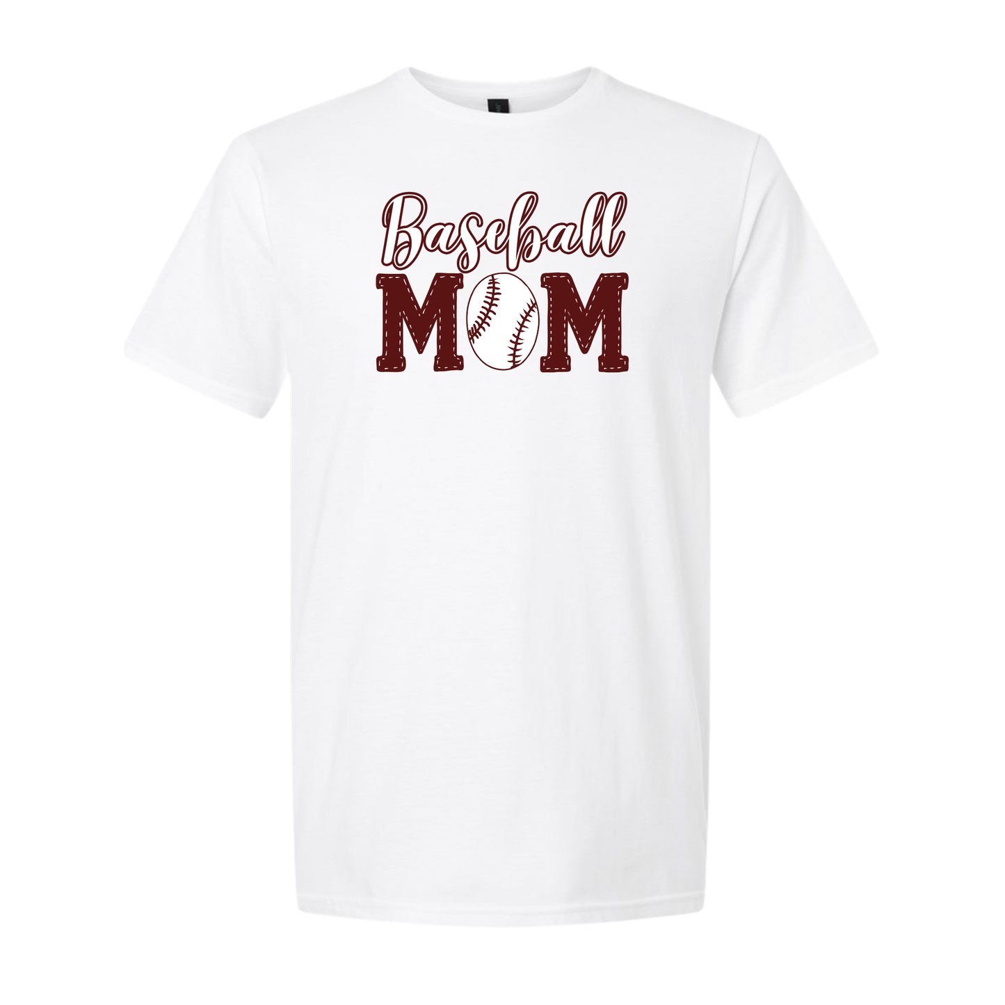 Baseball Mom T-shirt– Script “Baseball”