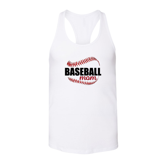Baseball Mom Tank - Ball Outline