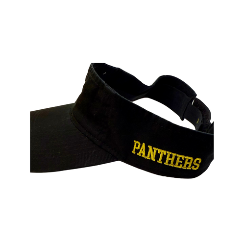 Panthers Visor– Embroidered Logo ("PANTHERS" Side Option)