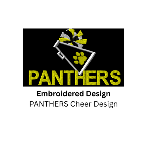 EMBROIDERED Panthers Cheer Hoodie - ADULT
