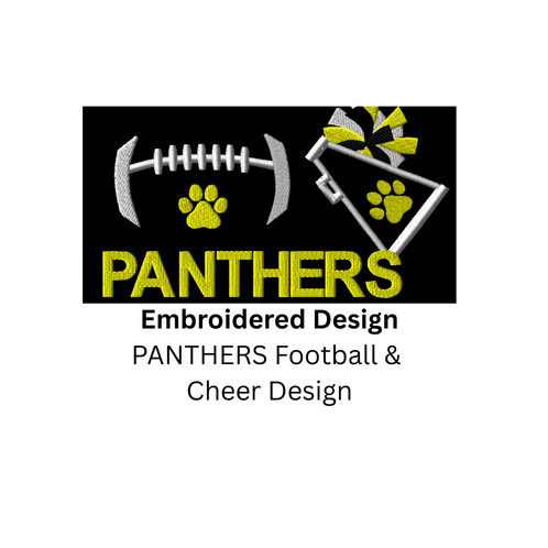 EMBROIDERED Oversized Sweatshirt Blanket - Panthers Football/Cheer Design with Number on Sleeve - ADULT/YOUNG ADULT