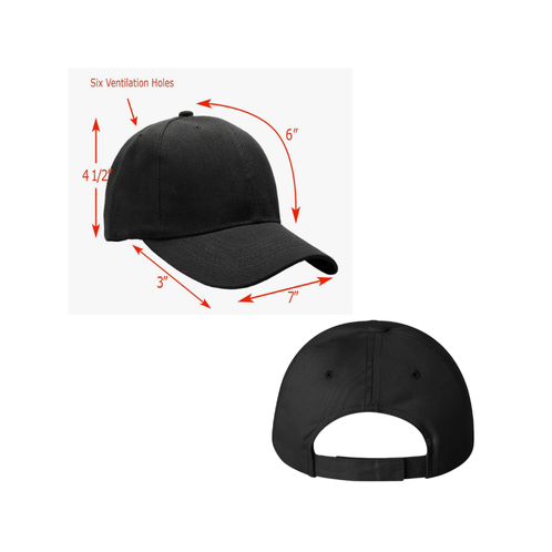 Panthers Structured Baseball Cap – Embroidered Logo (PANTHERS on Back Option)
