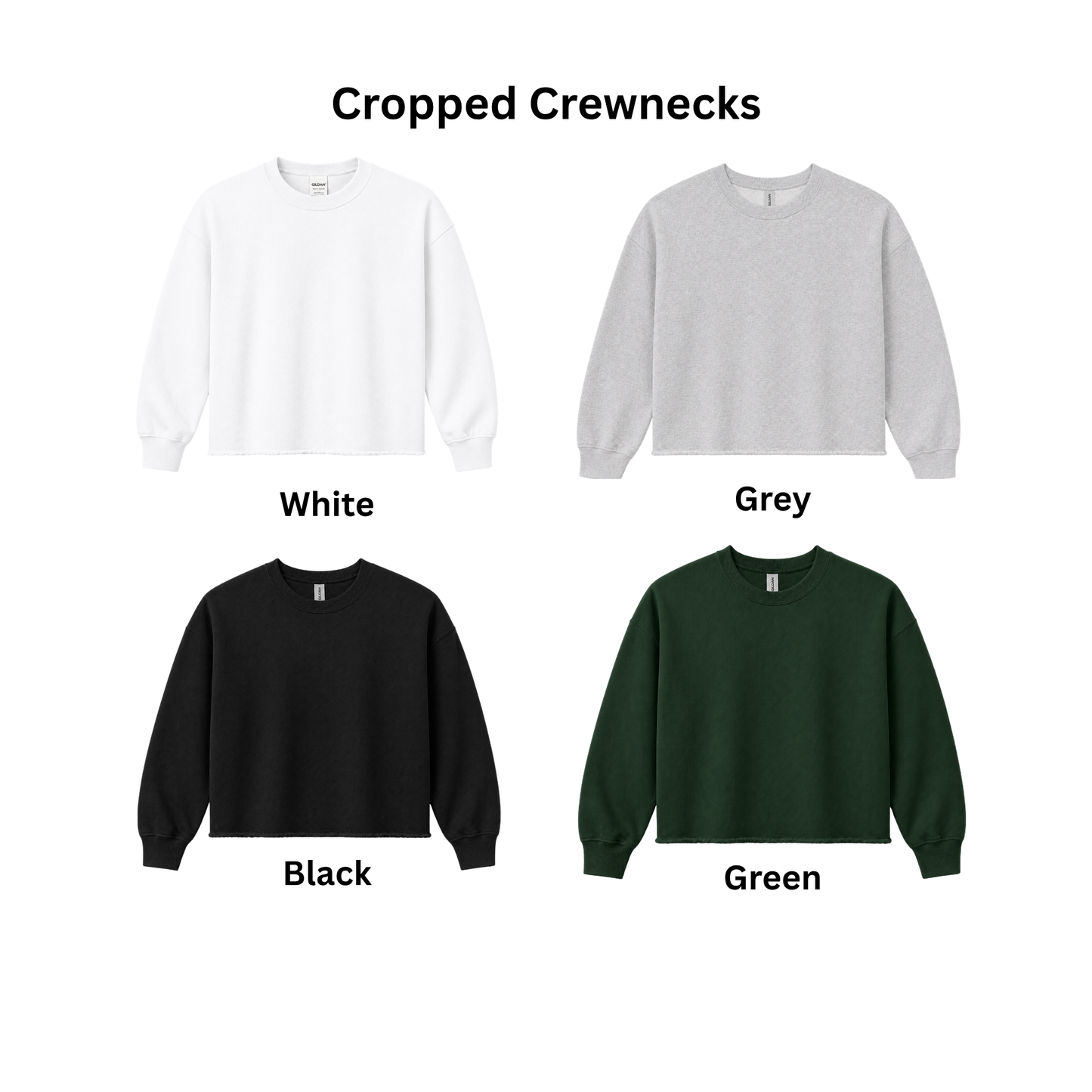 Hornets Cropped Crewneck Sweatshirt – “LADY” Swoosh Front Design (Name on Back – Optional)