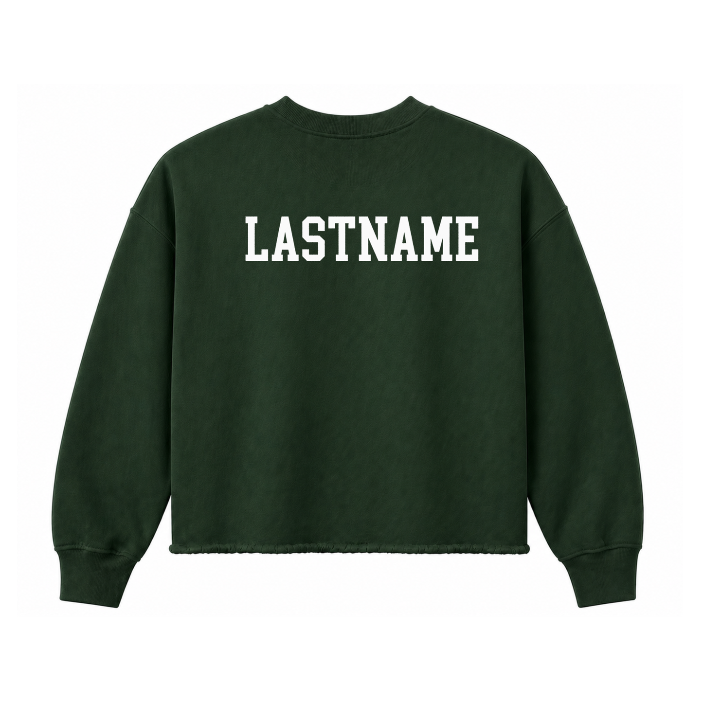 Hornets Cropped Crewneck Sweatshirt – “LADY” Swoosh Front Design (Name on Back – Optional)