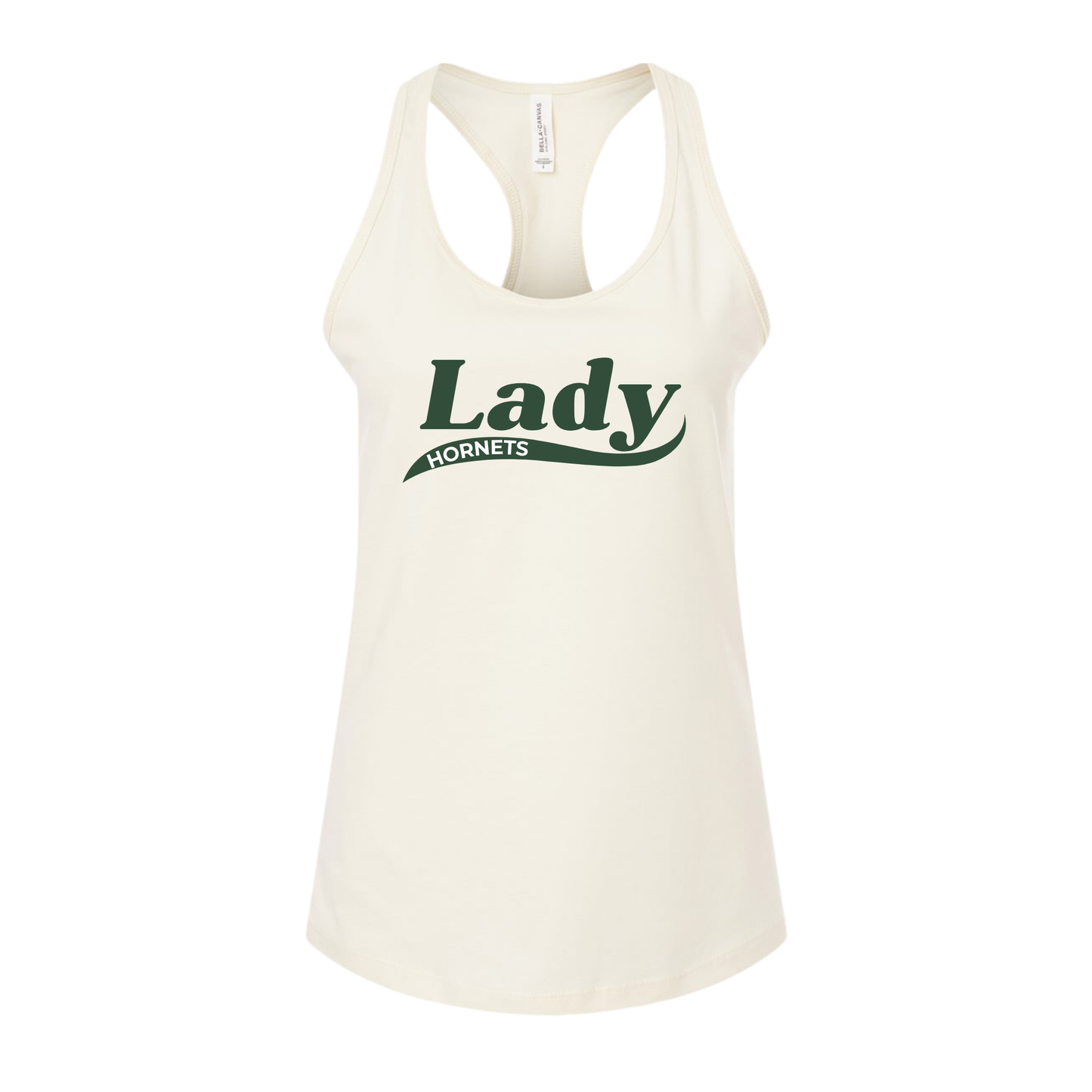 Hornets Racerback Tank – “LADY” Swoosh Front Design (Name on Back – Optional)