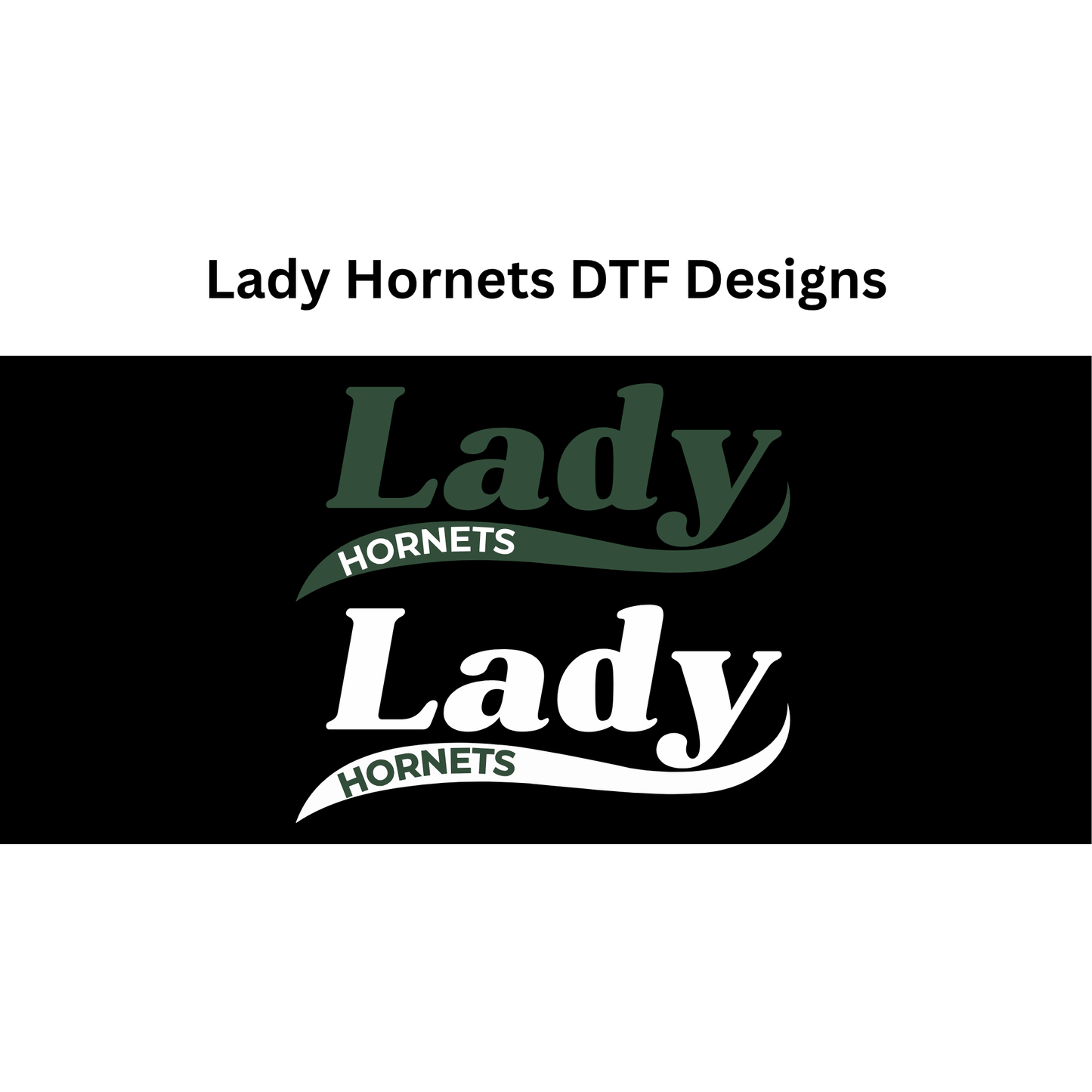 Hornets Cropped Crewneck Sweatshirt – “LADY” Swoosh Front Design (Name on Back – Optional)