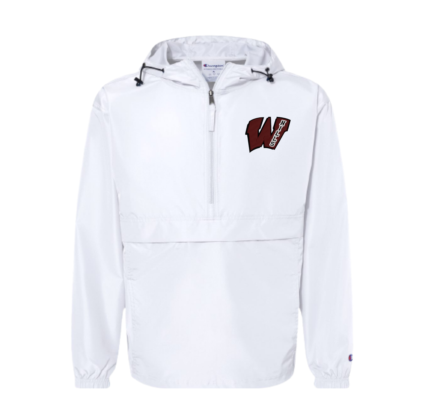 Wayne Hills Packable Quarter-Zip Jacket – Embroidered Left-Chest Logo (Champion)
