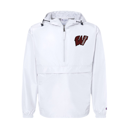 Wayne Hills Packable Quarter-Zip Jacket – Embroidered Left-Chest Logo (Champion)