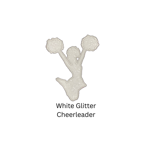 EMBROIDERED Panthers CHEER with White Glitter Cheerleader Crewneck/Hoodie - YOUTH